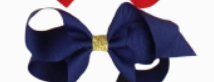 Gold Center Grosgrain Bow