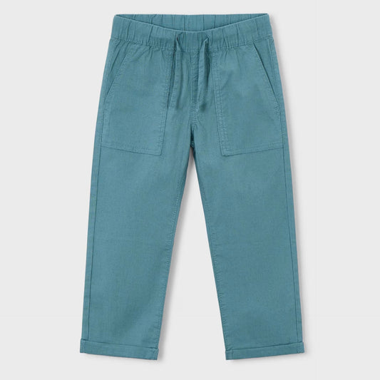 Jade green drawstring pants