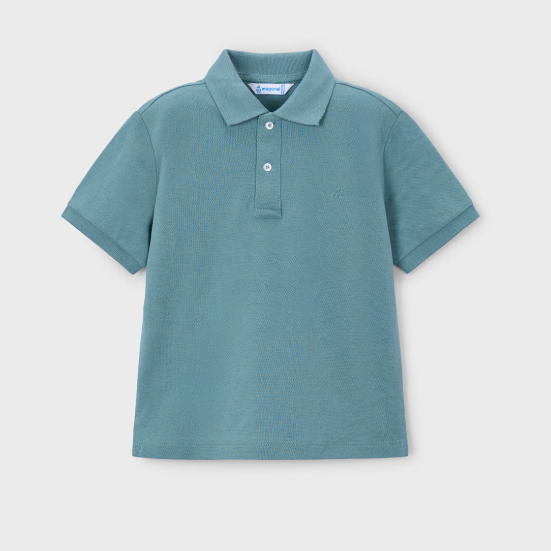 Aqua polo shirt 