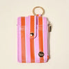 Sicily Stripes Pink Compact Keychain Wallet Essential