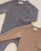 Slate Cozy Knit Romper - styled flat lay