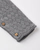 Slate Cozy Knit Romper - detail close-up
