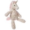 Soft cream unicorn plush with luxe textured details