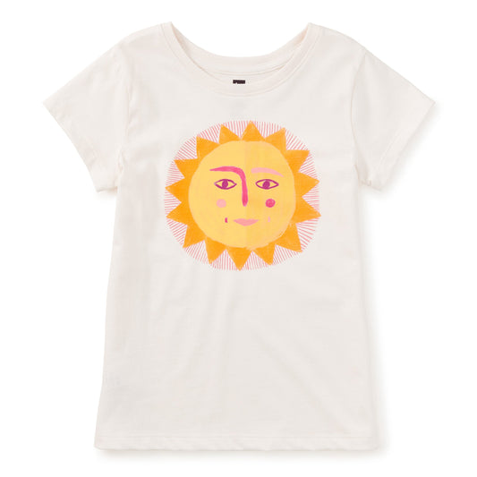 Sunshine graphic t-shirt on white background
