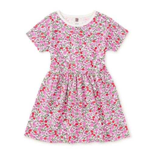 Floral dress on a white background