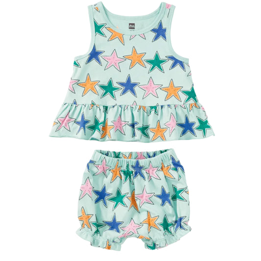 starfish printed tank set