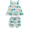 starfish printed tank set