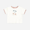 White t-shirt with cherry design 