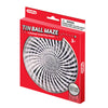 Red packaging of a Tin Ball Maze toy by Schylling on a white background