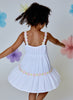 White Gauze Daisy Dress