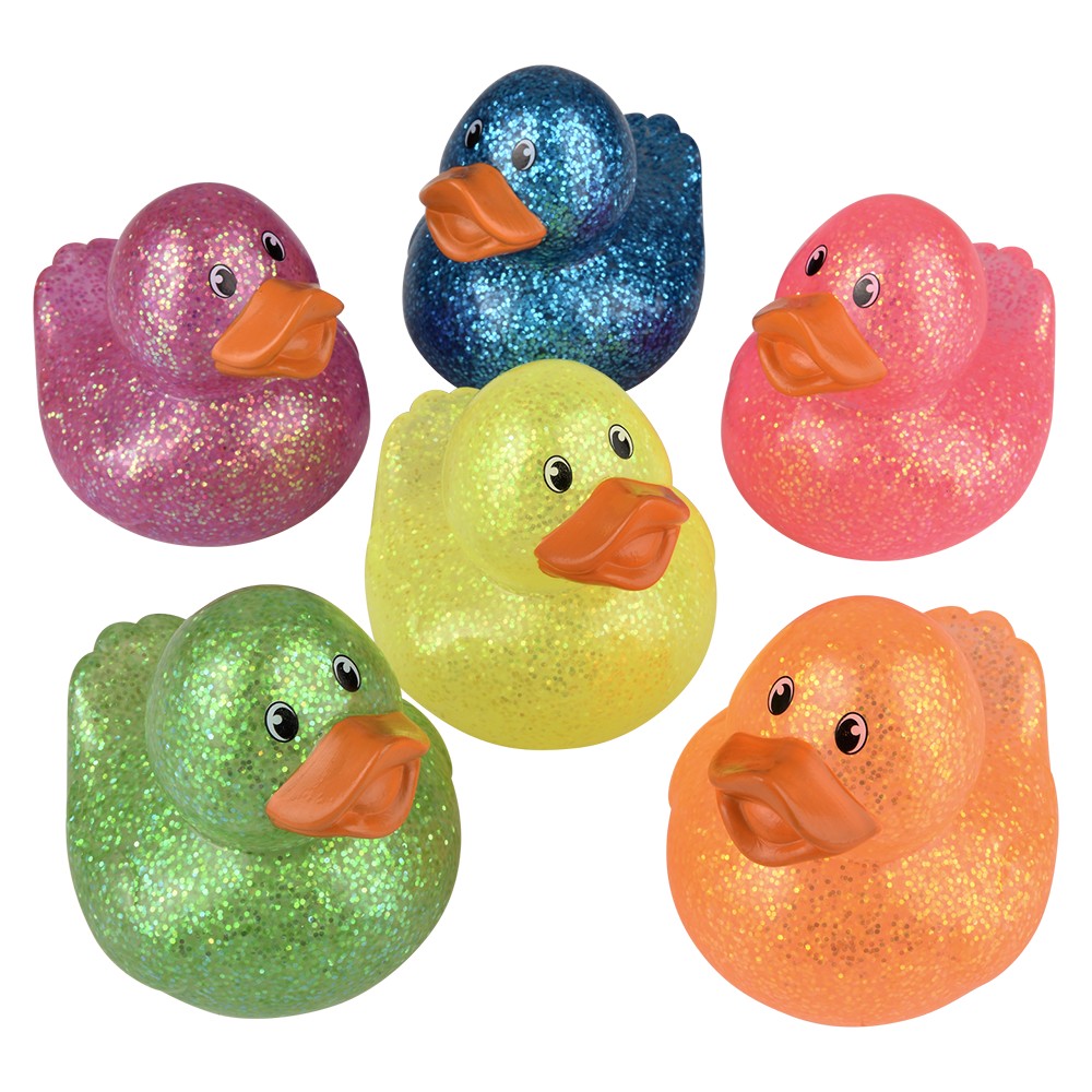 Glitter Rubber Duckies