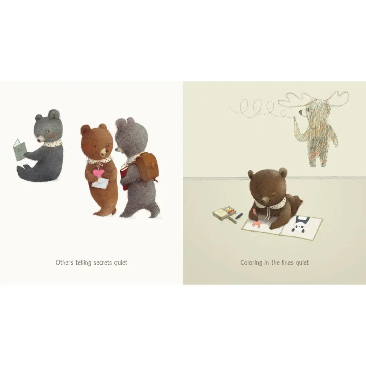 Gentle story exploring quiet moments throughout the day