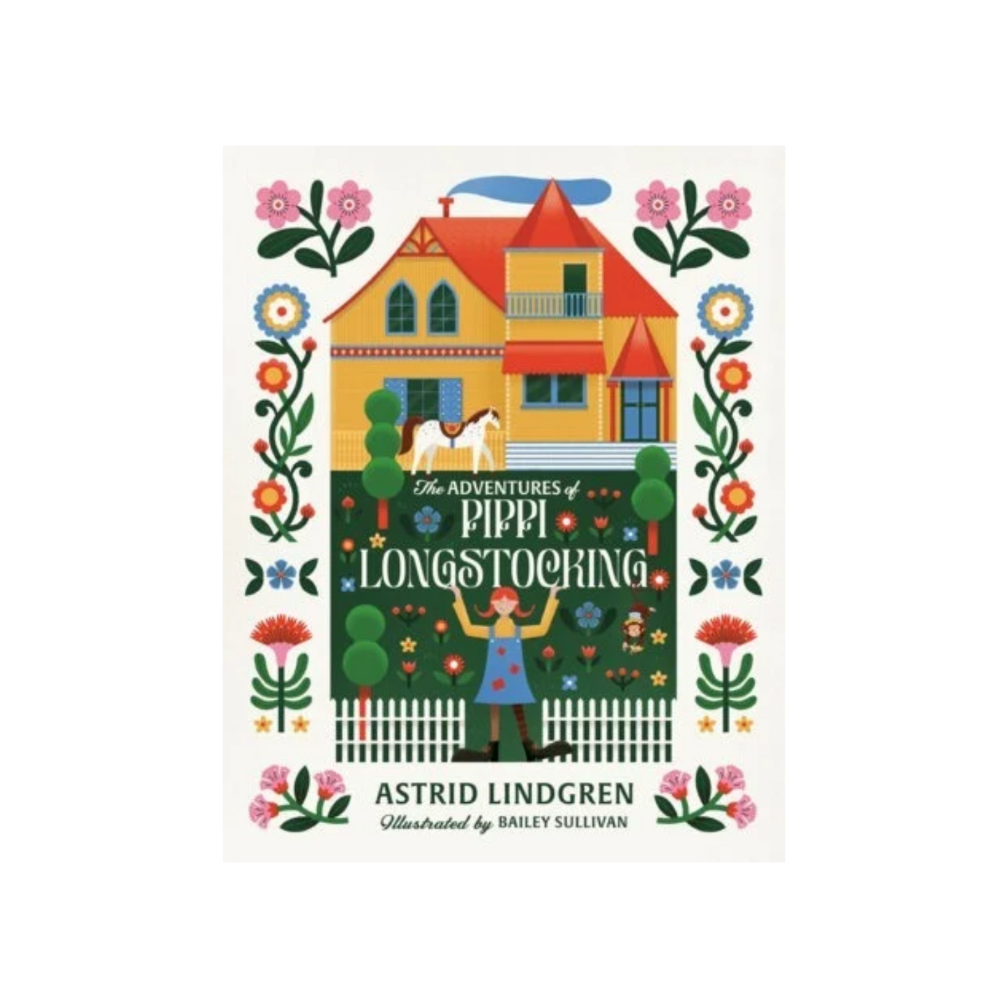 Classic Pippi Longstocking adventure collection with new illustrations