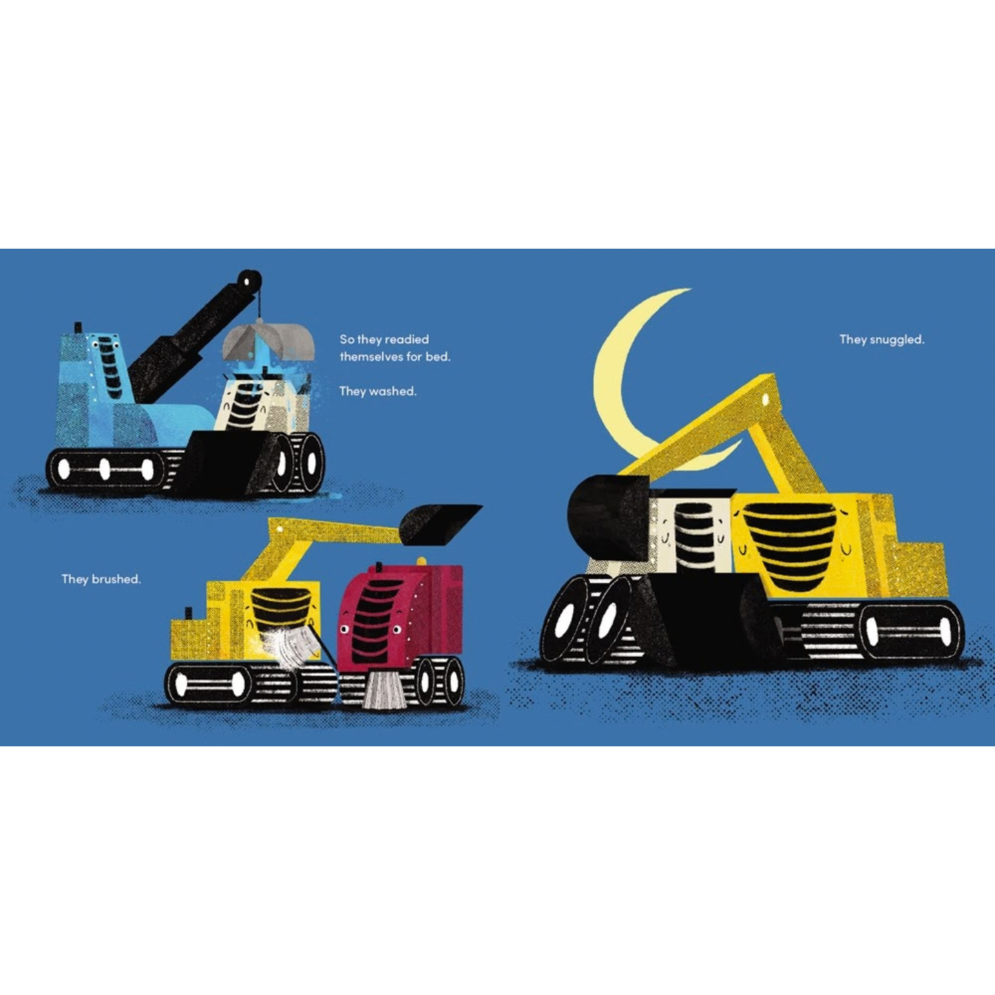 Playful bedtime fun with trucks and raccoons