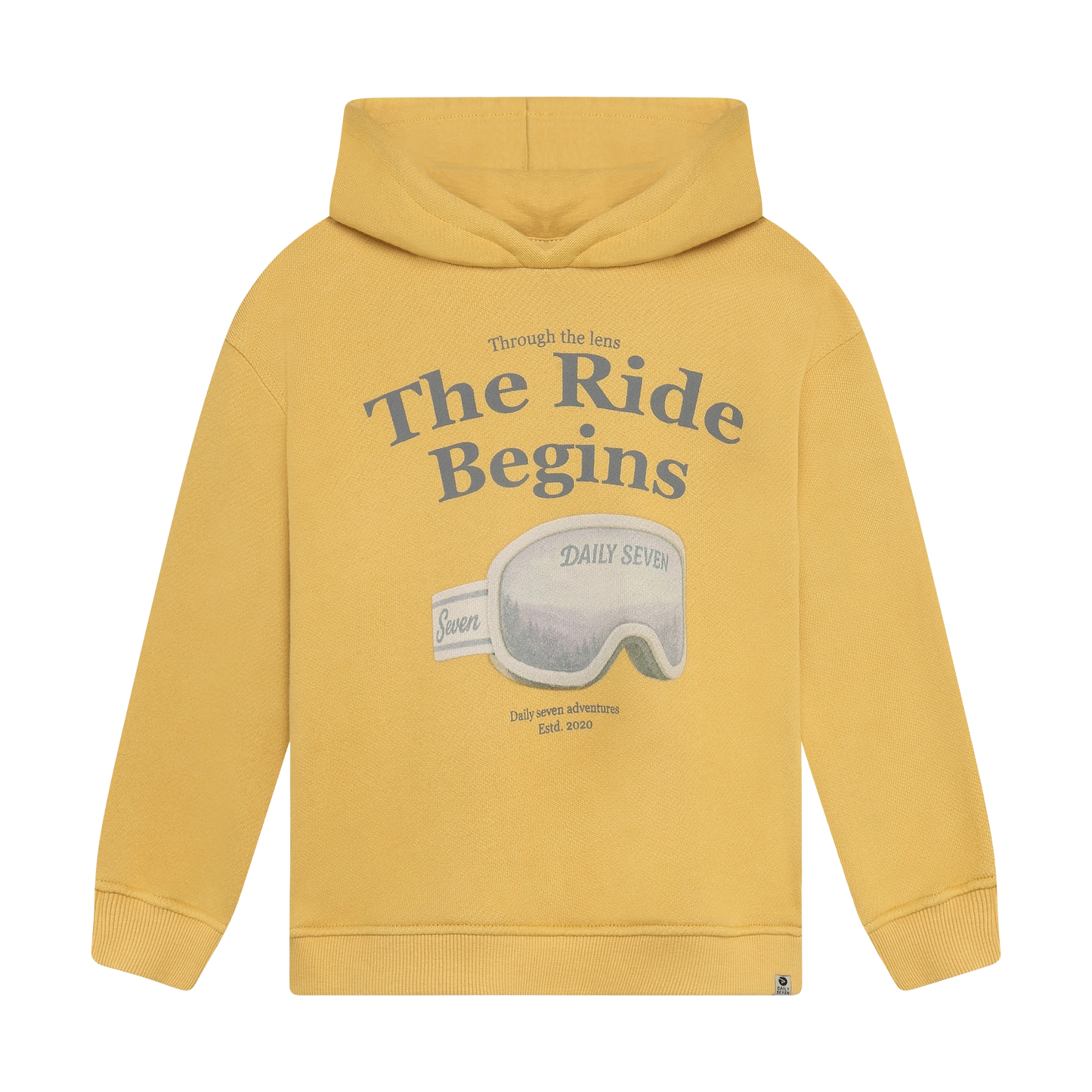The Ride Begins Hoodie in Fall Leaf, front view