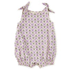 purple floral tile patterned tie shoulder bubble