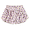 Purple tile patterned flowy shorts