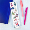 Cozy winter stickers featuring socks and ice skates