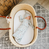 Light blue baby knotted gown with fishing print