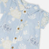 Turtles Muslin Polo Romper