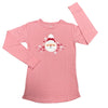 Pink Santa Pajama Top