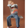 Blue Striped Jersey Pants