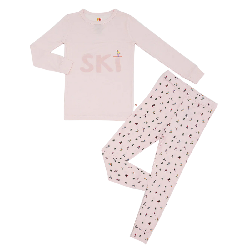 Pink Ski Pajama Set