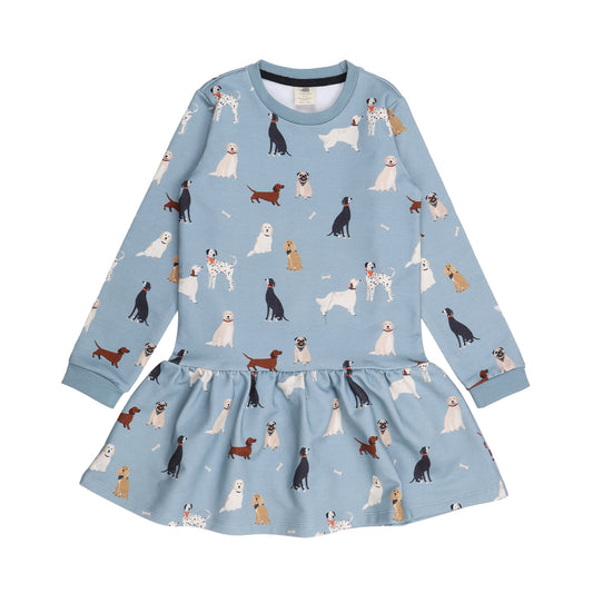 Blue Dogs Sweatshirt Dress