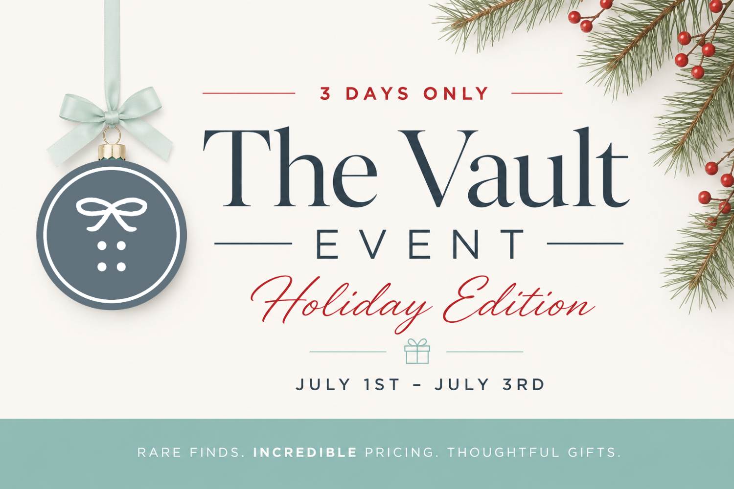 The Vault Holiday Event