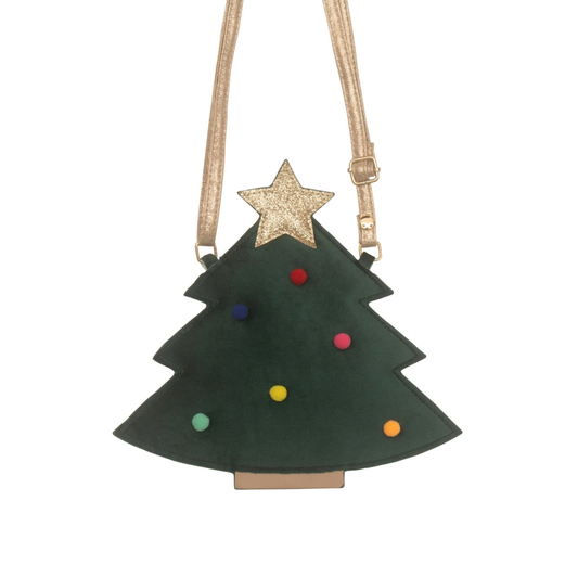 Velvet Xmas Tree Purse Christmas Holiday Kids Accessory