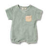 Pistachio Terry Romper