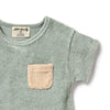 Pistachio Terry Romper