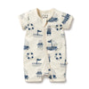 Nautical Bear Short Romper