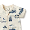 Nautical Bear Short Romper