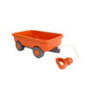 Sturdy recycled-plastic wagon for carrying toys and treasures.