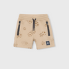 Soccer print shorts with drawstring and pockets