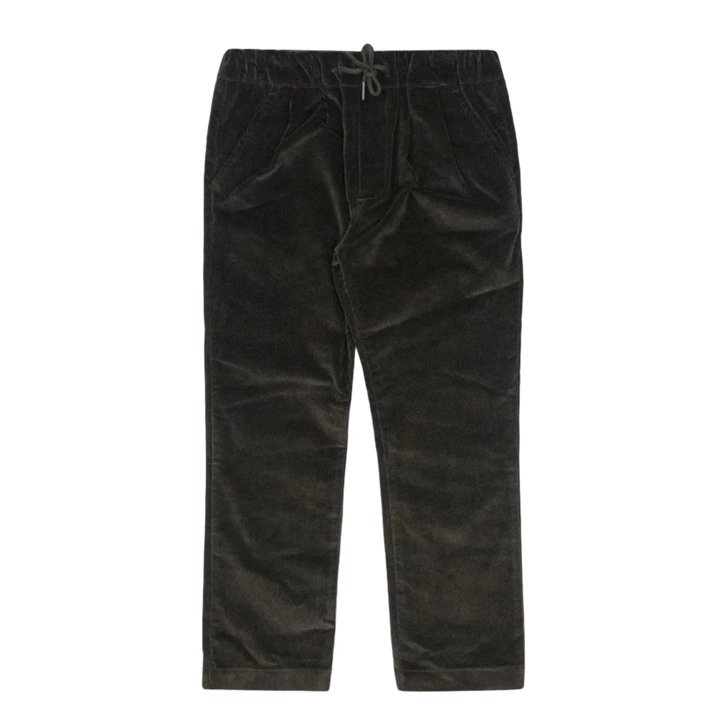 Boys grey corduroy pants with drawstring waist
