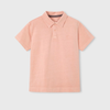 weathered coral polo shirt