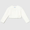 White cardigan with buttons