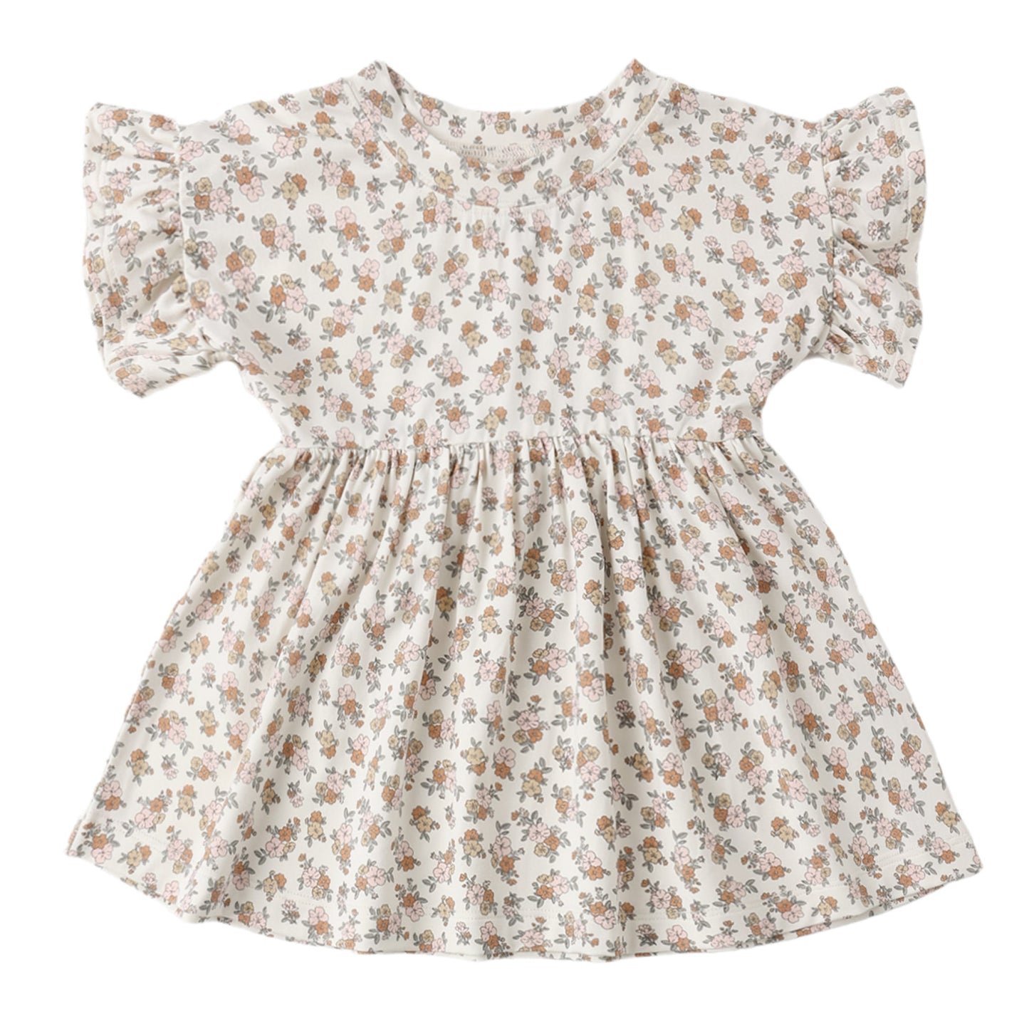 Floral dress on a white background
