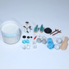 Winter Play Dough Jar with Snowman Accessories