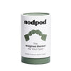 Nodpod weighted blanket packaging on a white background