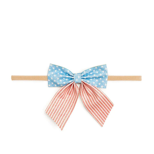 Patriotic Bow Baby Headband