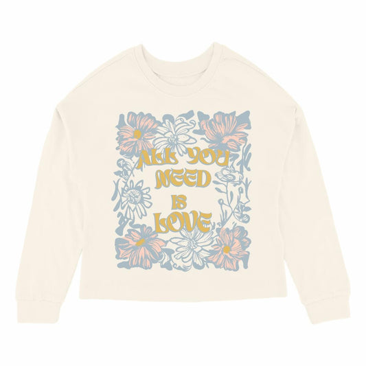 All You Need Is Love Oversized Top 160 GIRLS APPAREL TWEEN 7-16 Tiny Whales 7 