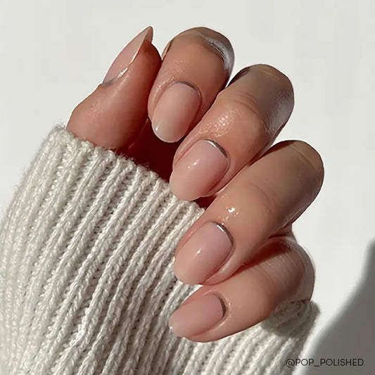 Silver Belle Press-On Nails