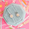 White Daisy Silver Charms