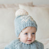 Snowflake Blue Beanie Hat