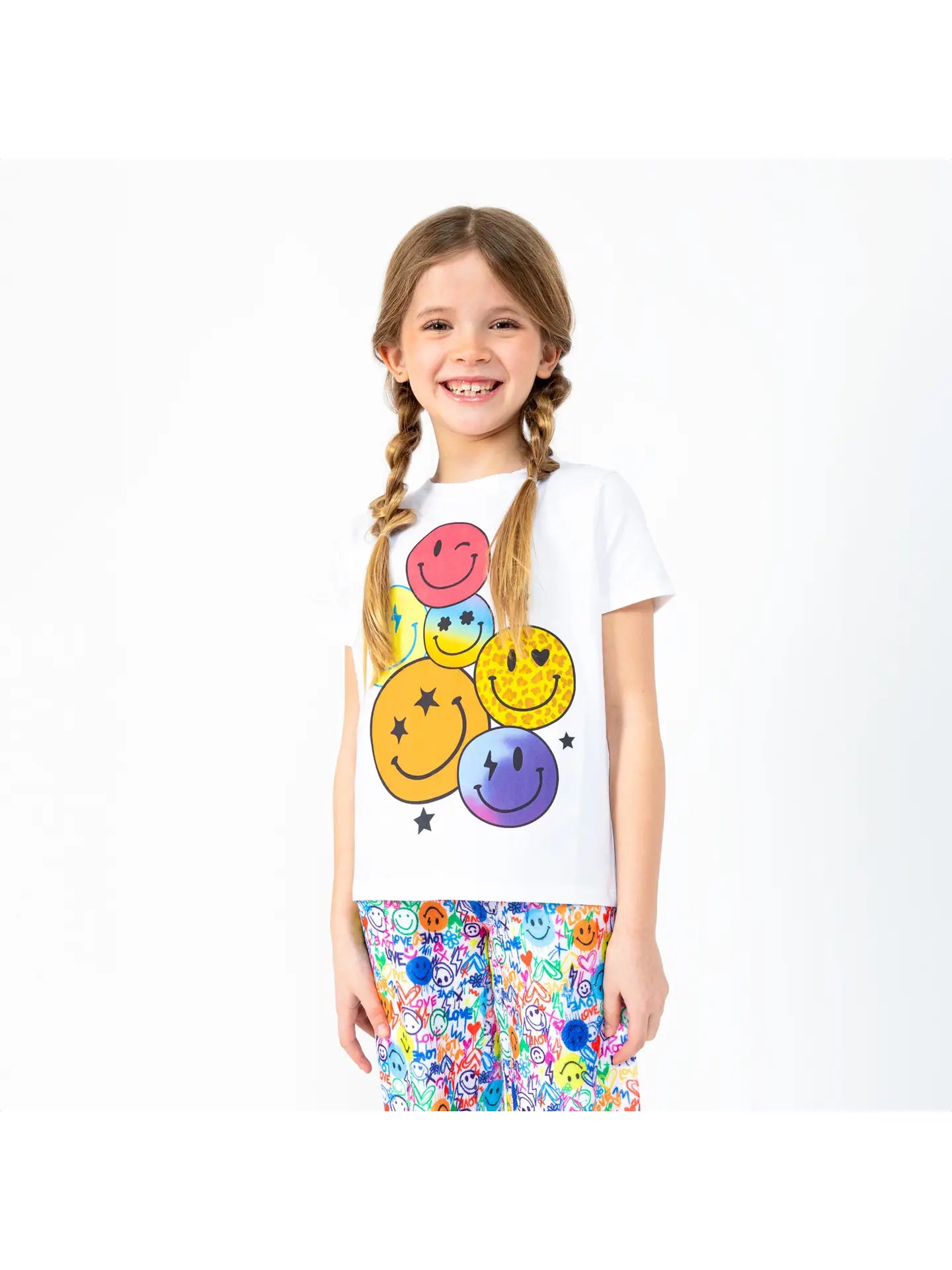 Smiley Faces Pajama Top