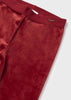 Cherry Red Velour Baby Leggings