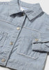 Ticking Stripe Denim Jacket